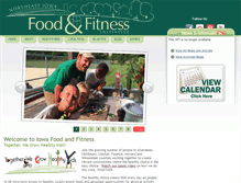 Tablet Screenshot of iowafoodandfitness.org